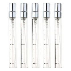 5x bouteilles de vaporisateur après-rasage de parfum vides, pulvérisateur de brume fine rechargeable, or 10 ml