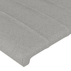 Acheter vidaXL Tête de lit avec oreilles Gris clair 183x23x78/88 cm Tissu