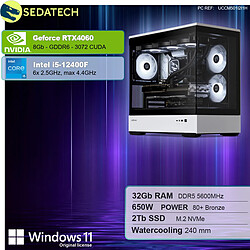 Sedatech PC Gamer XL Vision • Intel i5-12400F • RTX4060 • 32Go DDR5 • 2To SSD M.2 • Windows 11