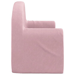 Maison Chic Canapé-lit convertible 2 places, Clic-Clac pour enfants rose peluche douce -GKD81851 pas cher