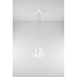 Avis Luminaire Center Suspension DIEGO PVC blanc 3 ampoules