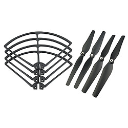 RC Drone Propeller + Hélice Bague de Protection pour Syma X8C X8W X8HW Noir