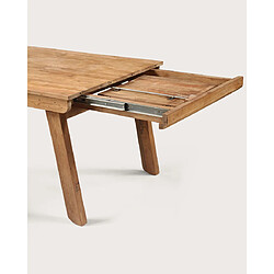 Acheter UNIQKA Jodhpur - Table repas rectangulaire avec allonge en teck massif