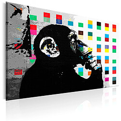 Artgeist Tableau - Banksy The Thinker Monkey [120x80]