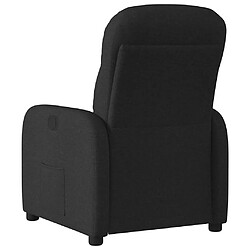 Acheter vidaXL Fauteuil inclinable Noir Tissu