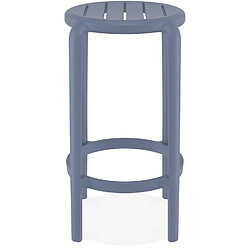 Acheter Alterego Tabouret de jardin mi-hauteur 'PEYA MINI' gris foncé en matière plastique