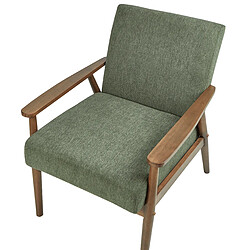 Beliani Fauteuil ESRUM Tissu Vert pas cher