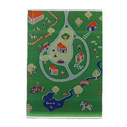 1/12 poupée Dollhouse Miniature Tapis De Jardin Tapis De Broderie Tapis Imprimé