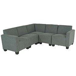 Avis Mendler Modular Sofa-System Ensemble de canapés Lyon 5, tissu/textile ~ gris