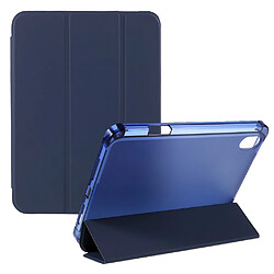 Etui en PU avec support et porte-stylo bleu foncé pour votre Apple iPad mini (2021)