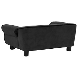 Acheter Maison Chic Niche Canapé,Lit pour chien | Panier couchage pour chien Noir 72x45x30 cm Peluche -GKD93103