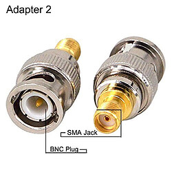 4x BNC Femelle / Mâle à L'adaptateur Rf Du Connecteur Coaxial Mâle / Femelle à Prise SMA pas cher