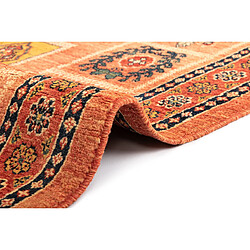 Vidal Tapis de laine 152x106 orange Kashkuli