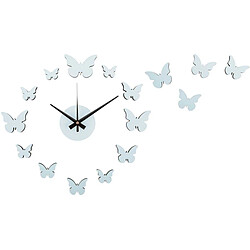 Karlsson Horloge murale pastel DIY Butterfly bleu clair.