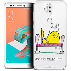 Caseink Coque Housse Etui Asus Zenfone 5 LITE ZC600KL (6.2 ) [Crystal Gel HD Collection Les Shadoks ? Design Dormir - Souple - Ultra Fin - Imprimé en France]