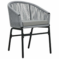 Maison Chic Lot de 2 Chaises de jardin,Fauteuil d'extérieur Anthracite Rotin PE -MN67292