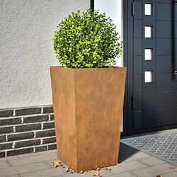 vidaXL Jardinière 45x45x75 cm acier corten