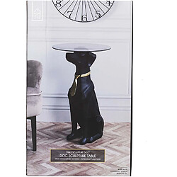 Acheter The Home Deco Factory Table basse déco chien assis plateau en verre 66 cm.