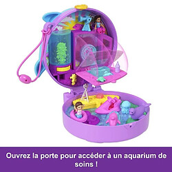 Polly Pocket-Sauvetage du dauphin-Coffret 2 mini-figurines et animaux HWN96 pas cher