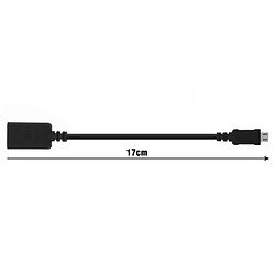 Cable Usb Otg Mâle vers Usb Femelle - Originale Sony - Noir pas cher