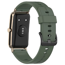 Bracelet en silicone étanche avec boucle, vert olive pour votre Huawei Watch Fit Mini