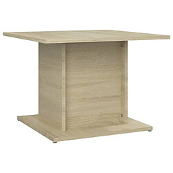 Maison Chic Tabls basse,Table Console pour salon Chêne Sonoma 55,5x55,5x40 cm Aggloméré -MN82204