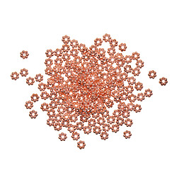 100 pièces rose or flocon de neige fleur spacer perles bijoux conclusions diy 5mm