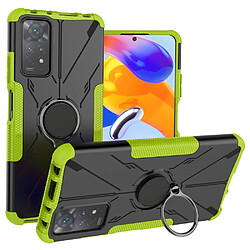 Coque en TPU anti-chute avec béquille pour votre Xiaomi Redmi Note 11 Pro 4G (Mediatek)/Pro 5G (Qualcomm) - vert