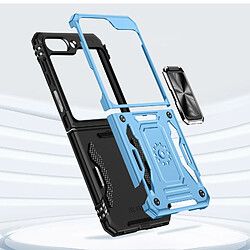 Acheter Avizar Coque Bague pour Samsung Galaxy Z Flip 5 Antichoc Série ArmoRing Bump Bleu