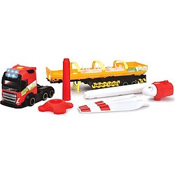 Acheter Dickie Toys Camion à Charge Lourde Volvo FH16 de Transport d'Éoliennes Modèle Réduit 1/14 Rouge