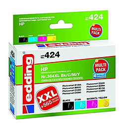 Edding Tinte ersetzt HP 364, 364XL compatible Kombi-Pack noir, Cyan, Magenta, jaune EDD-424