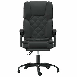 Avis Maison Chic Fauteuil de massage inclinable de bureau,Fauteuil luxe de relaxation Noir Similicuir -MN44398