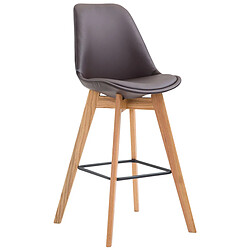 Non Tabouret de bar Metz simili cuir Natura