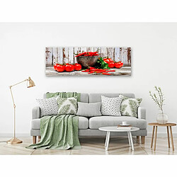 Paris Prix Tableau Imprimé Red Vegetables Wood Narrow 40 x 120 cm