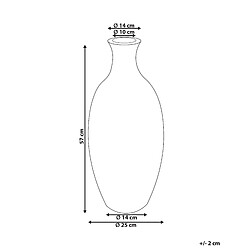 Avis Beliani Vase décoratif MANDINIA fait à la main Céramique 57 cm Marron