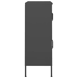 Avis vidaXL Armoire de rangement Anthracite 80x35x101,5 cm Acier