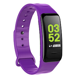 Wewoo Bracelet connecté Smartwatch Fitness Tracker Smartband écran IPS 0,96 pouce, IP67 étanche, mode Sports de soutien / pression artérielle / moniteur de sommeil / de fréquence cardiaque / de fatigue / rappel sédentaire Violet