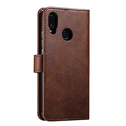 Avis Wewoo Housse Coque Pour Huawei P20 Lite GUSSIM Business Style Étui en cuir à rabat horizontal avec support et fentes cartes et portefeuille marron