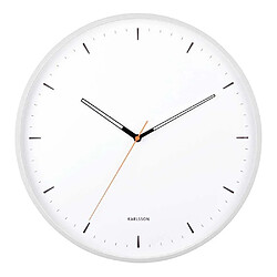 Avis Karlsson Horloge murale en métal Calm blanc.