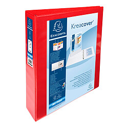 EXACOMPTA Classeur personnalisable Kreacover, A4 Maxi, rouge ()