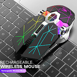 Acheter Universal Souris gaming sans fil X13 2.4G 6 boutons 2400dpi USB rechargeable souris rétroéclairée optique pour gamers PC