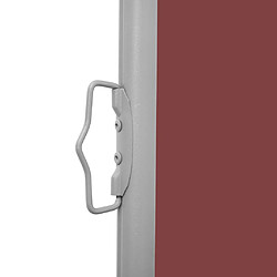 Helloshop26 Auvent paravent store brise-vue latéral rétractable de patio jardin terrasse balcon protection visuelle écran 100 x 300 cm marron 02_0007184