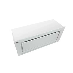 GCH E 217 Hotte 70cm 206W 67dB 3 Vitesses Télécommande LED Eclairage Verre Blanc