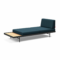 Avis Inside 75 INNOVATION LIVING Canapé design PURI convertible lit 195*80 cm tissu Argus Navy Blue avec table chêne