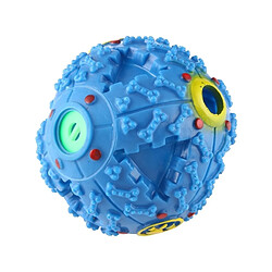 Avis Wewoo Jouet pour Animaux bleu familiers Squeaky Giggle Charlatan son de formation boule à mâcher, taille: L, diamètre de balle: 11,5 cm Distributeur d'aliments