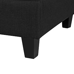 Acheter Beliani Module fauteuil en tissu noir pour canapé FEVIK