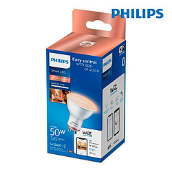 Avis Philips Ampoule LED connectée GU10 WIZ Nuances de blanc 50W