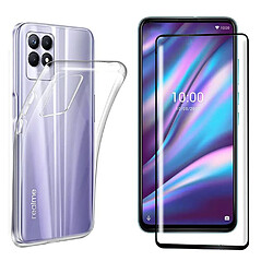 Xeptio Oppo Realme 8i 4G coque transparente et pr otection écran full noir