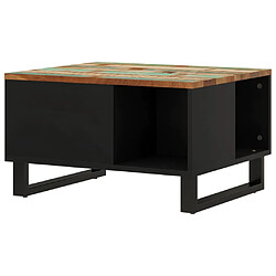 ComfortXL Table Basse 60x50x35 Cm Bois De Récupération Massif pas cher