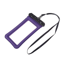 Universal Sac étanche mobile PVC PVC Sac à téléphone mobile Sac tactile Case de sac de téléphone mobile transparent (violet)